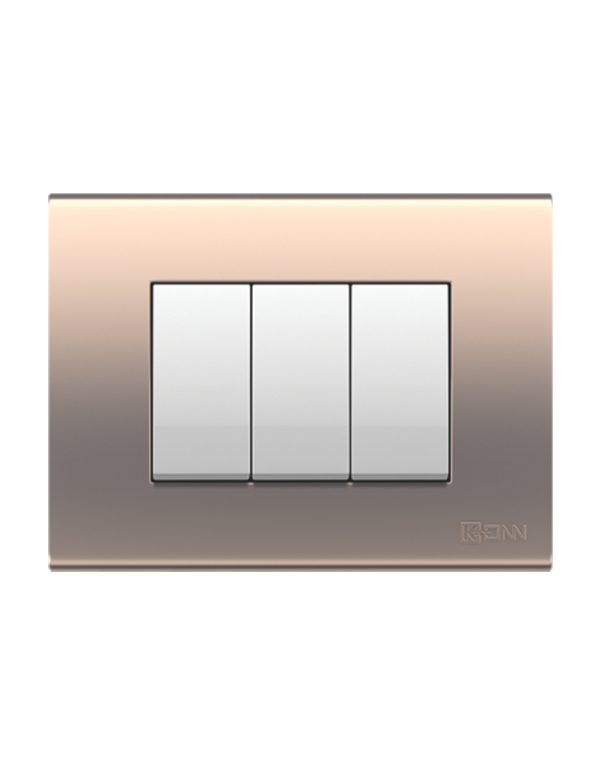 metallic rose gold modular plate